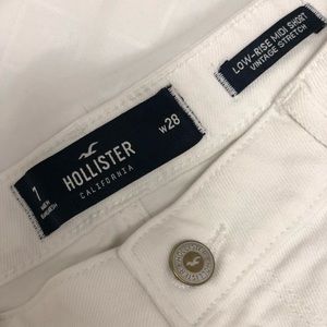 Hollister white midi short